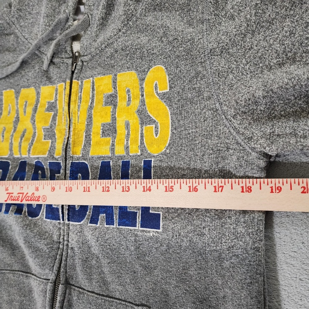 Brewers Baseball Full Zip Up Sweatshirt Women's Size Medium Fifth Ocean Clothing - Picture 6 of 12
